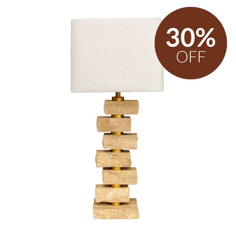 Hamburg Marble Table Lamp - Natural