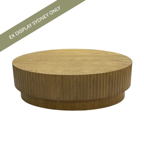 Avery Egg Shape Coffee Tale - Natural Oak - OUTLET NSW