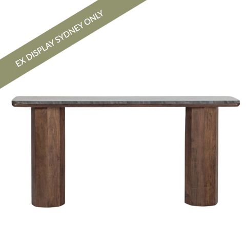Lunar Marble Console Table - Fantasy Brown - OUTLET NSW