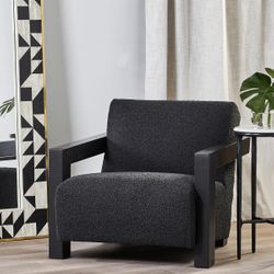 Lennon Arm Chair - Black Onyx Boucle - OUTLET NSW