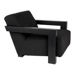Lennon Arm Chair - Black Onyx Boucle - OUTLET NSW