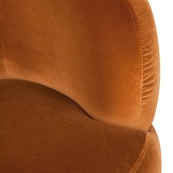 Tubby Swivel Arm Chair - Caramel Velvet - OUTLET NSW