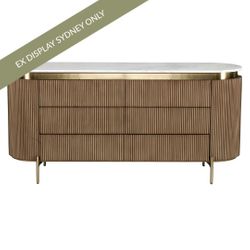 Demarco 6 Drawer Chest - Antique Gold - OUTLET NSW