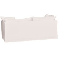 Palm Beach 3 Seater Slip Cover Sofa - White Linen - OUTLET NSW
