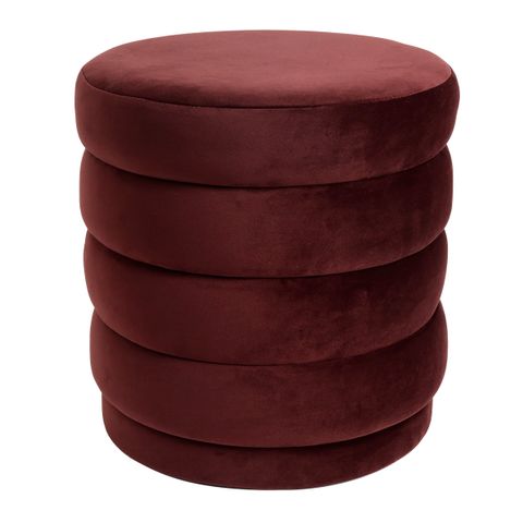 Demi Stool - Mulberry Velvet