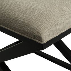 Spencer Black Timber Stool - Wheat