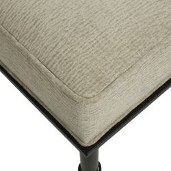 Hacienda Black Iron Stool - Wheat