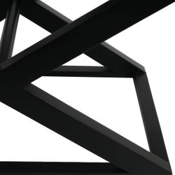 Spencer Black Timber Stool - Salt & Pepper