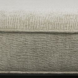 Hacienda Black Iron Bench Ottoman - Wheat