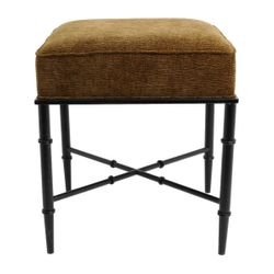 Hacienda Black Iron Stool - Butterscotch