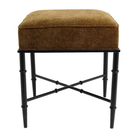 Hacienda Black Iron Stool - Butterscotch