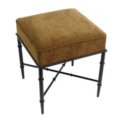 Hacienda Black Iron Stool - Butterscotch