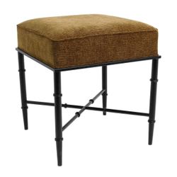 Hacienda Black Iron Stool - Butterscotch