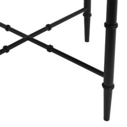 Hacienda Black Iron Stool - Butterscotch