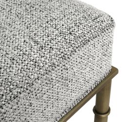 Hacienda Antique Gold Iron Stool - Salt & Pepper