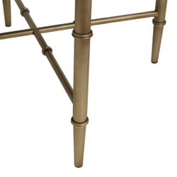 Hacienda Antique Gold Iron Stool - Salt & Pepper