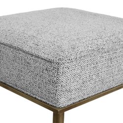 Hacienda Antique Gold Iron Stool - Salt & Pepper