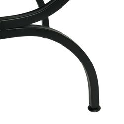 Novak Black Iron Stool - Speckle Ecru