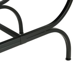 Novak Black Iron Stool -  Butterscotch