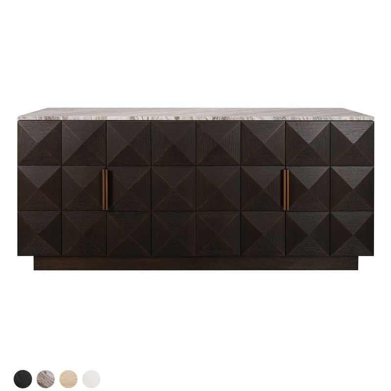 Benedict Smoked Oak Buffet Range