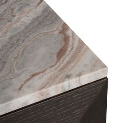 Benedict 170cm Smoked Oak Buffet - River Brown Marble
