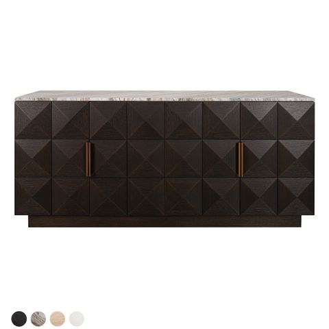 Benedict Smoked Oak Buffet Range