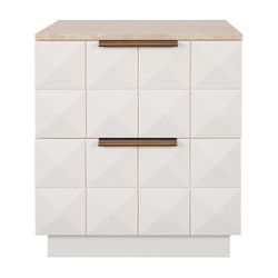 Benedict White Oak Bedside Table Range