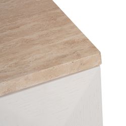 Benedict White Oak Bedside Table Range