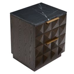 Benedict Smoked Oak Bedside Table Range