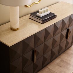 Benedict Smoked Oak Buffet Range