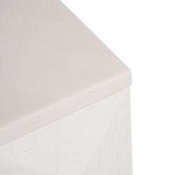 Benedict White Oak Bedside Table Range