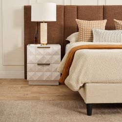 Benedict White Oak Bedside Table Range