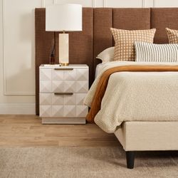 Benedict White Oak Bedside Table Range