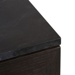 Benedict 170cm Smoked Oak Buffet - Black Marble