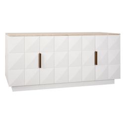 Benedict 170cm White Oak Buffet - Travertine