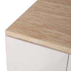 Benedict 170cm White Oak Buffet - Travertine