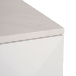 Benedict 170cm White Oak Buffet - White Marble