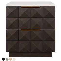 Benedict Smoked Oak Bedside Table Range