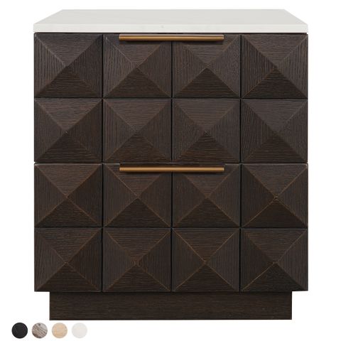 Benedict Smoked Oak Bedside Table Range