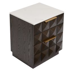 Benedict Smoked Oak Bedside Table Range