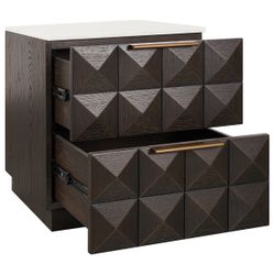 Benedict Smoked Oak Bedside Table Range