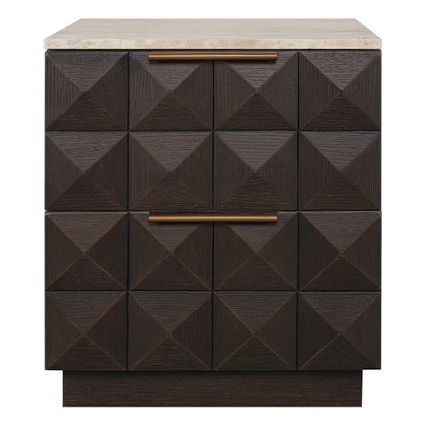 Benedict Smoked Oak Bedside Table Range