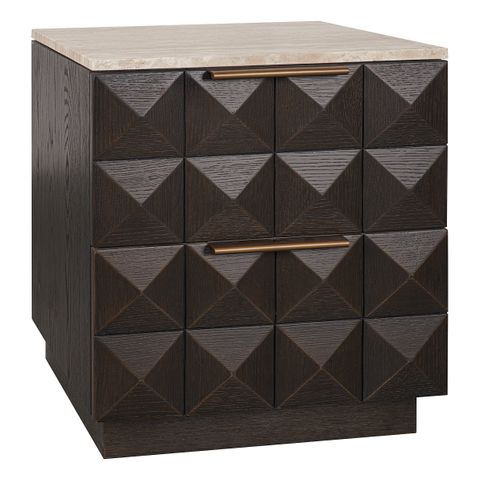 Benedict Smoked Oak Bedside Table Range