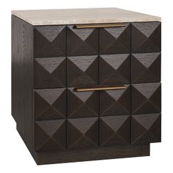 Benedict Smoked Oak Bedside Table Range