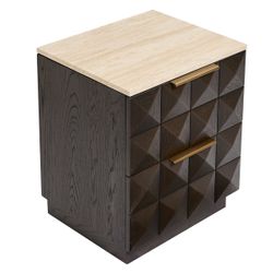 Benedict Smoked Oak Bedside Table Range