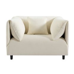 Dominic Arm Chair - Ivory