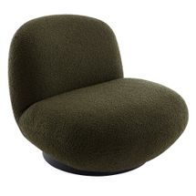 Felicity Swivel Occasional Chair - Green Boucle - OUTLET NSW