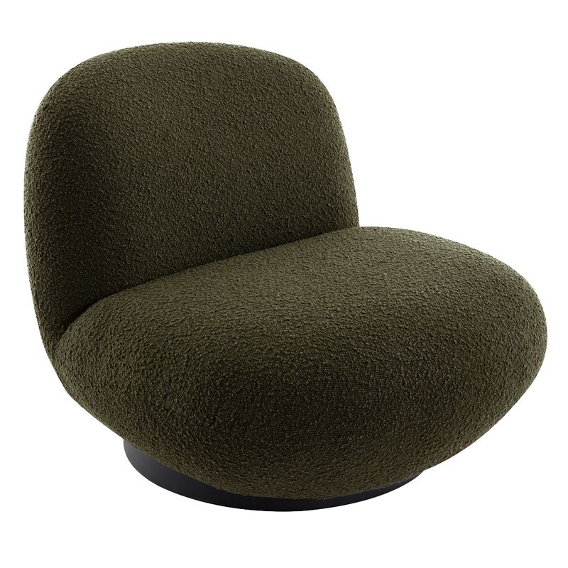 Felicity Swivel Occasional Chair - Green Boucle - OUTLET NSW