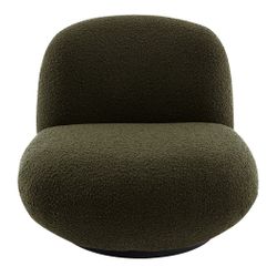 Felicity Swivel Occasional Chair - Green Boucle - OUTLET NSW