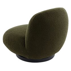 Felicity Swivel Occasional Chair - Green Boucle - OUTLET NSW